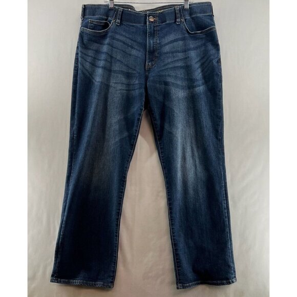 Lee Other - Lee Performance Jeans Mens 42 x 32 Extreme Motion Regular Fit Bootcut Denim Blue